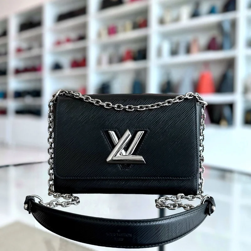 Louis Vuitton LV Twist MM EPI Leather Black SHW