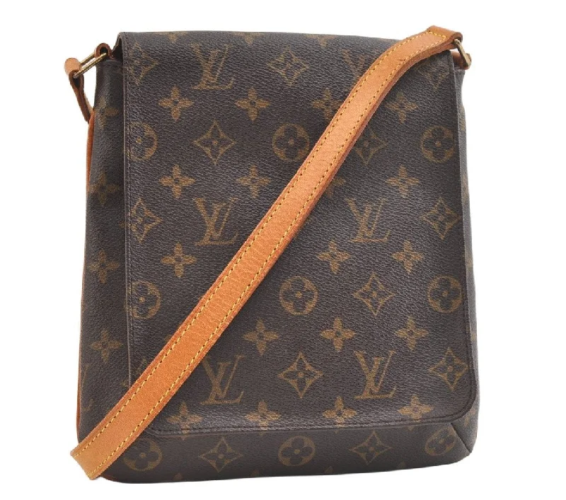 Auth Louis Vuitton Monogram Musette Salsa M51387 Long Shoulder Cross Bag 2531K