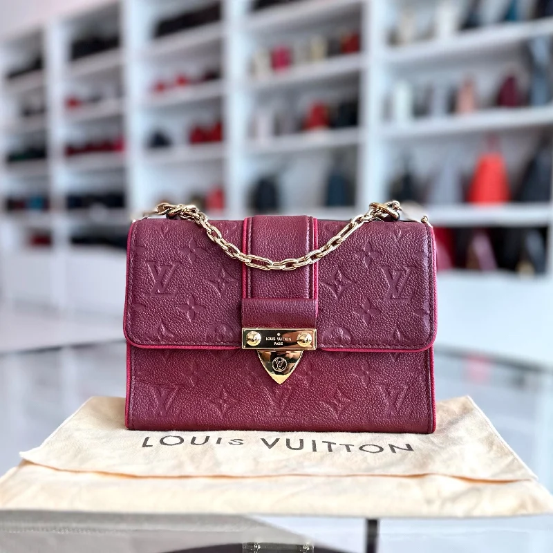 Louis Vuitton LV Saint Sulpice Empriente Raisin Monogram Red GHW