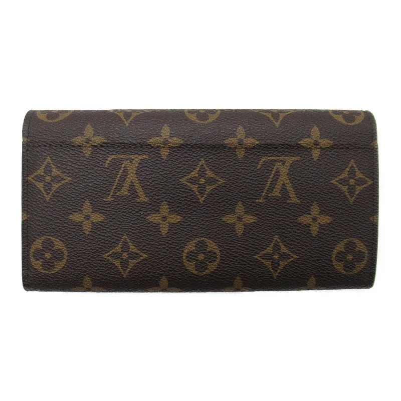 Louis Vuitton Louis Vuitton Portefolio Sarah Double Fold Wallet Wallet PVC Coated Canvas Monogram   Brown M62235