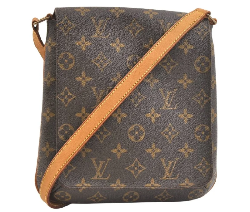 Auth Louis Vuitton Monogram Musette Salsa M51387 Long Shoulder Cross Bag 2566K