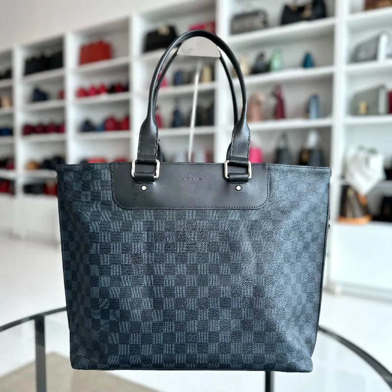 LV Louis Vuitton Cabas Voyage Damier Shoulder Tote Bag