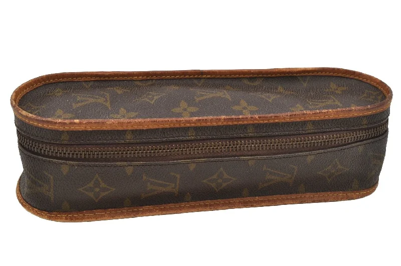 Authentic Louis Vuitton Monogram Etui de Tennis Ball Case Old Model LV 2797J