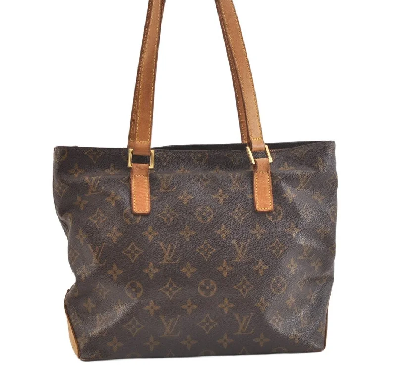 Authentic Louis Vuitton Monogram Cabas Piano Shoulder Tote Bag M51148 Junk 2641K