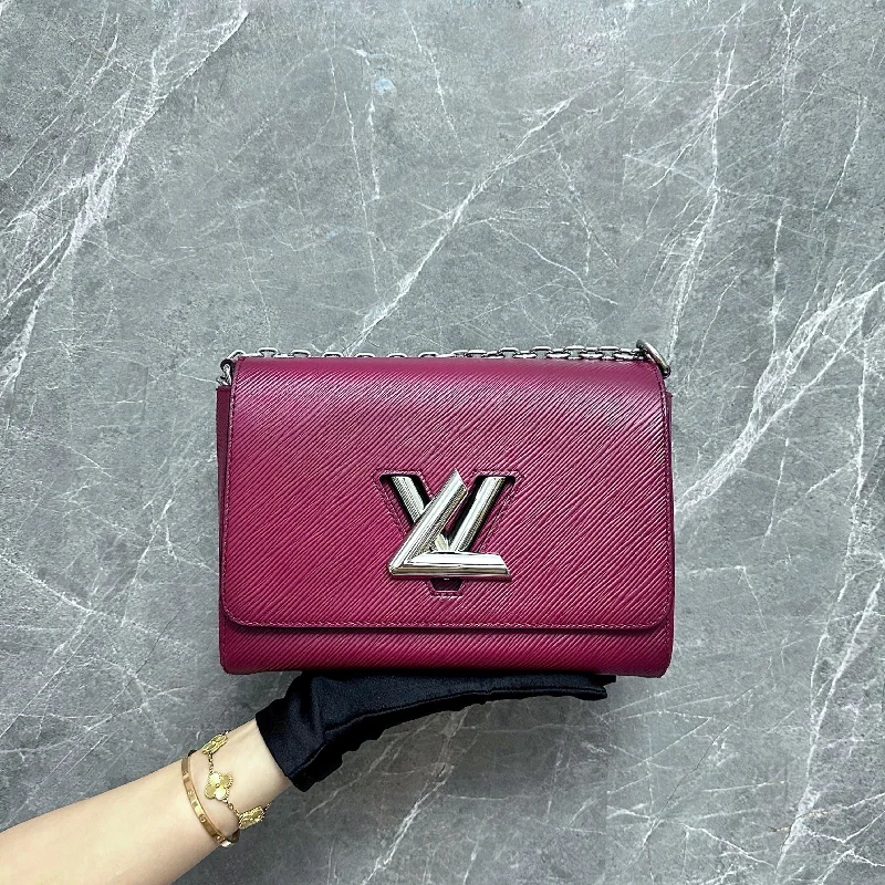 LV Twist MM EPI Leather Burgundy SHW