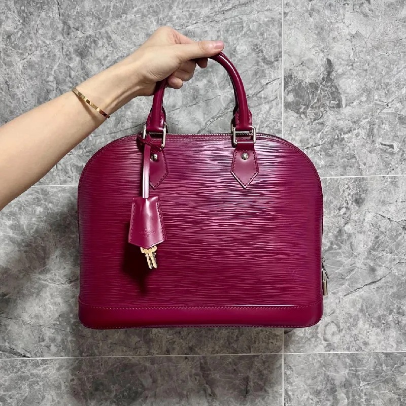 LV Alma PM Louis Vuitton Epi Leather Plum