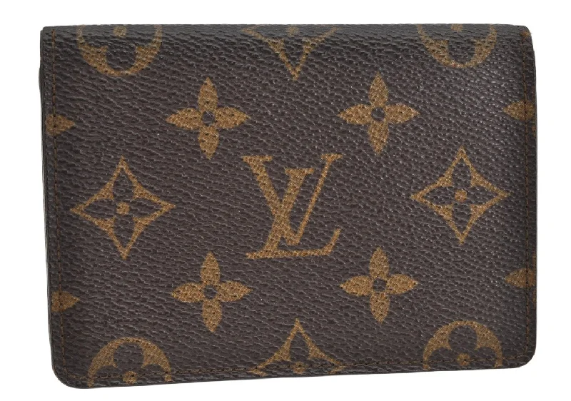 Authentic Louis Vuitton Monogram Porte 2 Cartes Vertical M60533 Pass Case 1684K