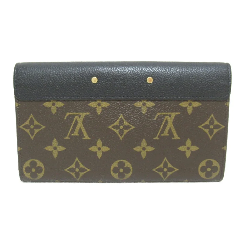 Louis Vuitton Louis Vuitton Portefolio Fable Wallet Double Foldable Wallet Wallet PVC Coated Canvas Monogram   Brown M58415