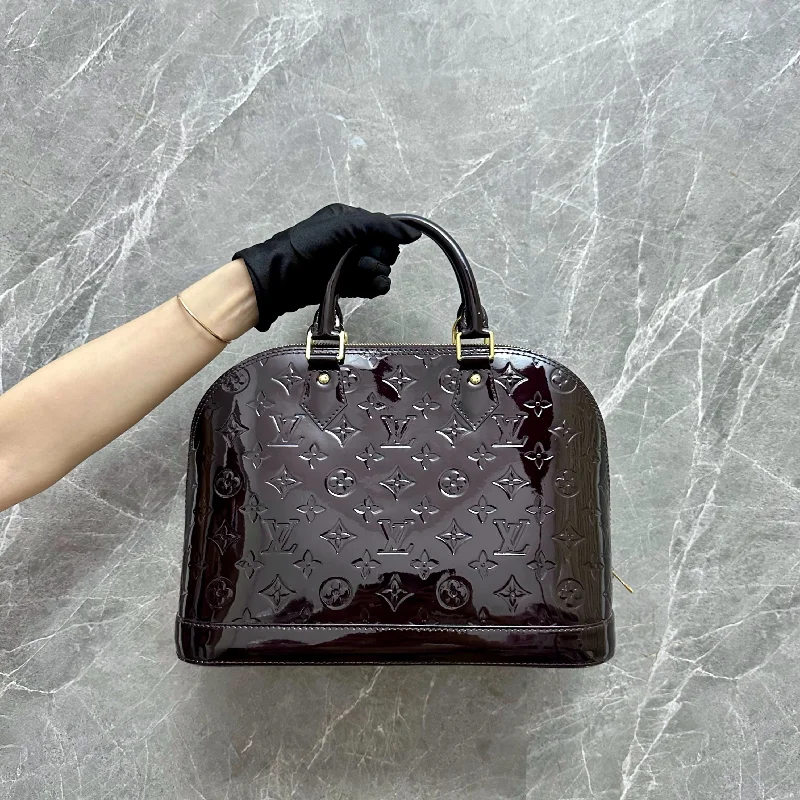 LV Alma PM Dark Plum GHW