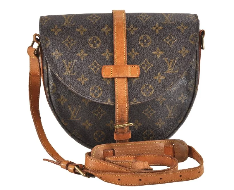 Authentic Louis Vuitton Monogram Chantilly GM Shoulder Bag M51232 LV Junk 2427K