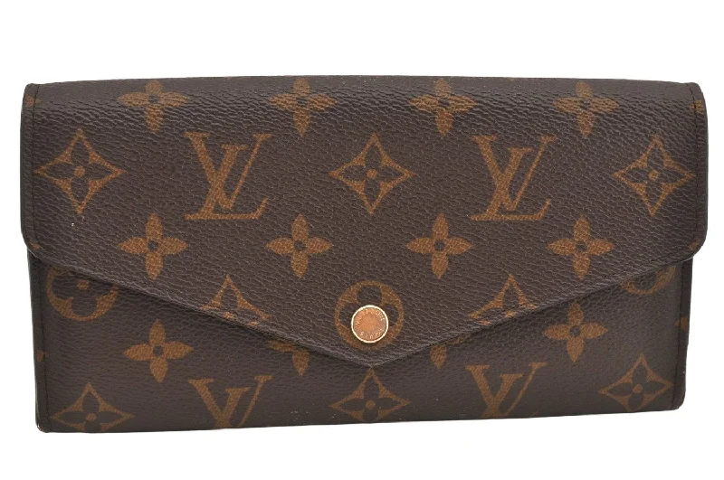 Authentic Louis Vuitton Monogram Portefeuille Sarah Purse Wallet M60531 LV 2586K