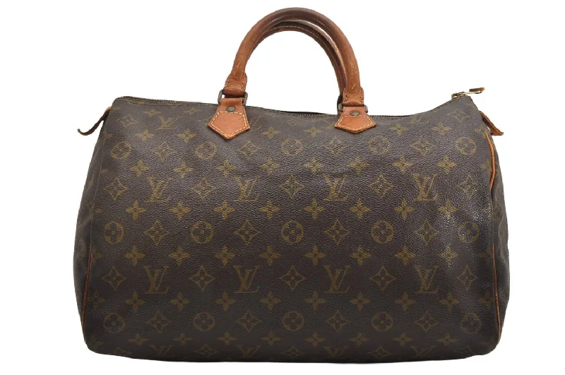 Authentic Louis Vuitton Monogram Speedy 35 Hand Boston Bag Old Model LV 1280K