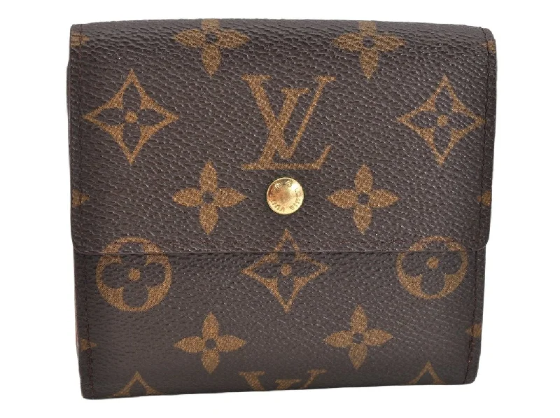 Authentic Louis Vuitton Monogram M61652 Porte Monnaie Billet Carte Credit 1562K