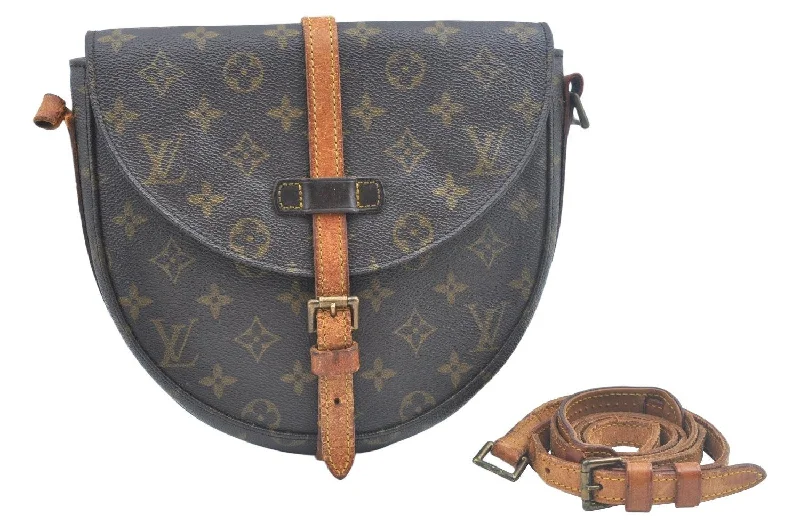 Auth Louis Vuitton Monogram Chantilly MM Shoulder Cross Bag M51233 LV Junk L0150