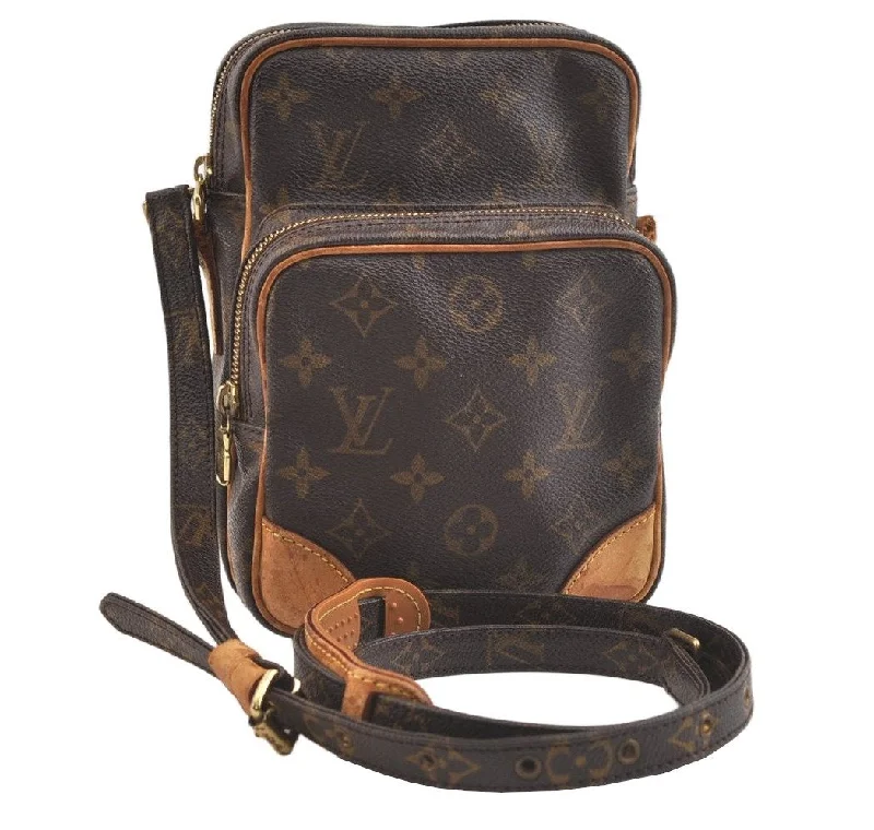 Authentic Louis Vuitton Monogram Amazone Shoulder Cross Bag M45236 Junk 2833K