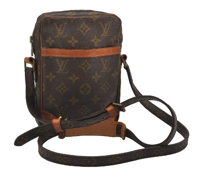 Authentic Louis Vuitton Monogram Danube Shoulder Cross Body Bag M45266 LV 2833J