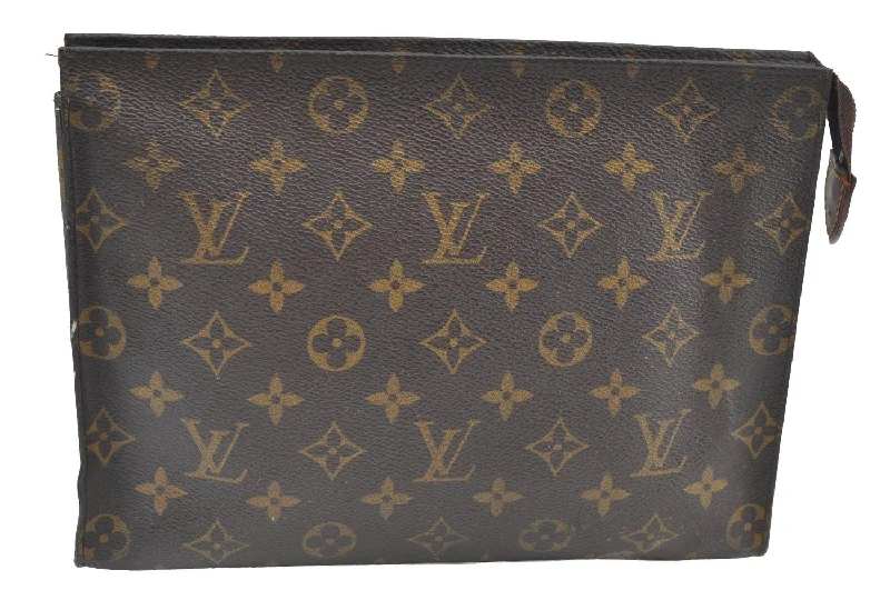 Authentic Louis Vuitton Monogram Poche Toilette 26 M47542 Cosmetics Pouch K7891