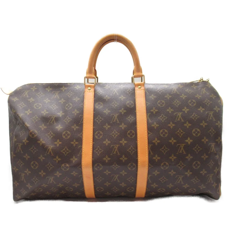 Louis Vuitton Louis Vuitton Keepall 55 Boston Bag PVC Coated Canvas Monogram   Brown M41424