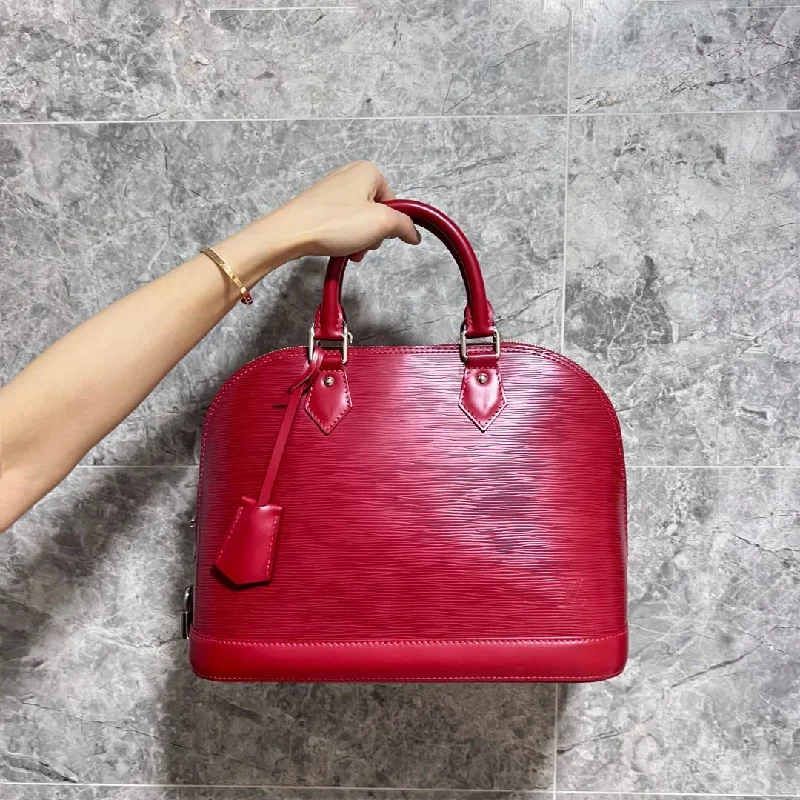 LV Alma PM EPI Leather Red SHW