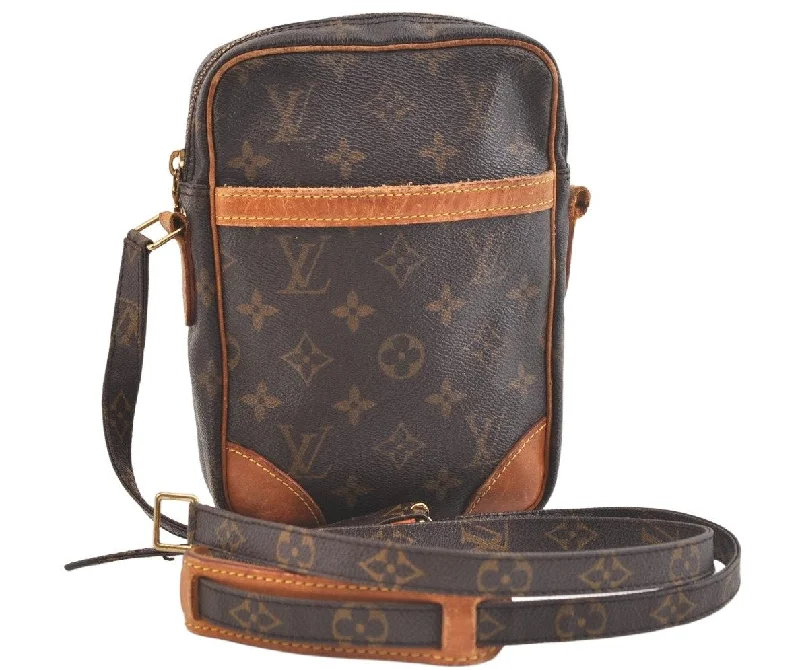 Authentic Louis Vuitton Monogram Danube Shoulder Cross Bag M45266 Junk 2656K