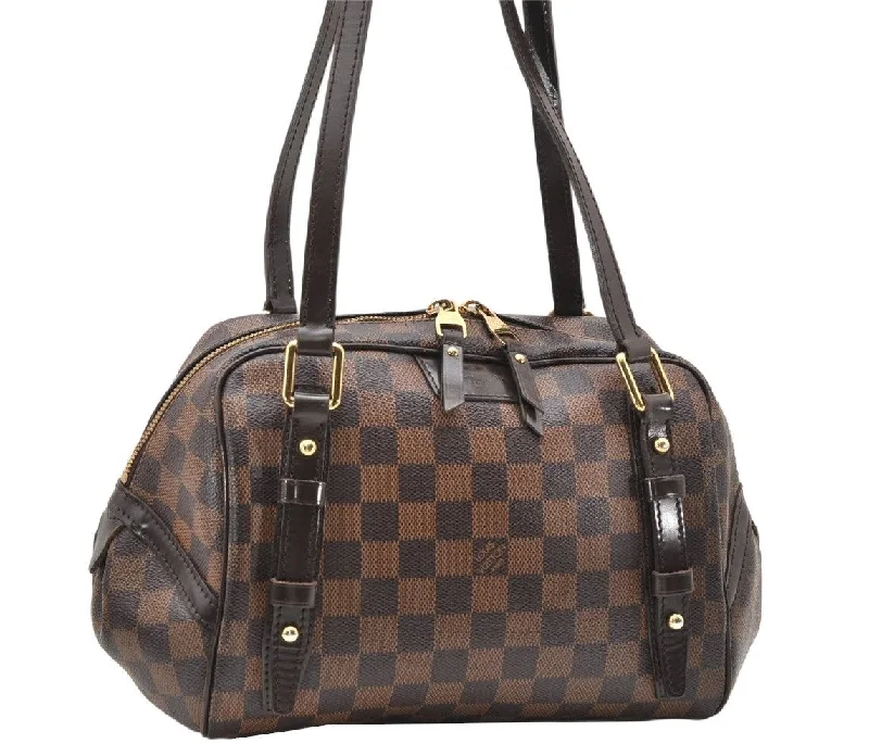 Authentic Louis Vuitton Damier Rivington PM Shoulder Bag N41157 LV 2490K