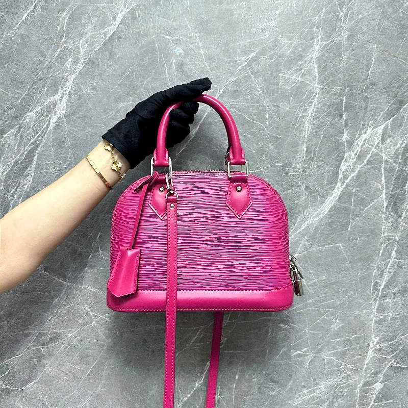 LV Alma BB EPI Leather Pink SHW