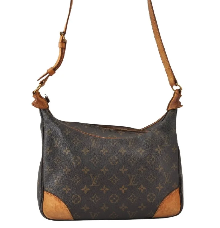 Authentic Louis Vuitton Monogram Boulogne 30 Shoulder Cross Bag M52165 LV 1249K