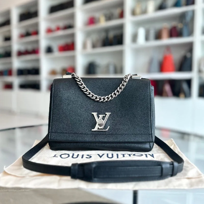 LV Lockme II Calfskin Crossbody Black SHW