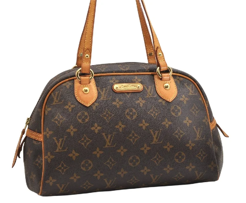 Authentic Louis Vuitton Monogram Montorgueil PM M95565 Shoulder Tote Bag 1744K