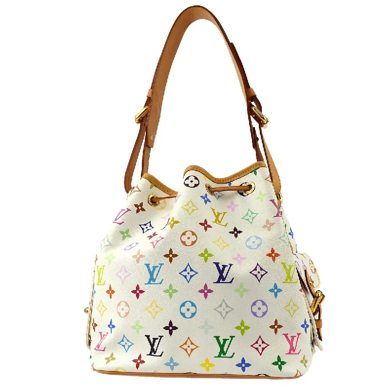 Louis Vuitton White Monogram Multicolor Petite Noe Bag M42229