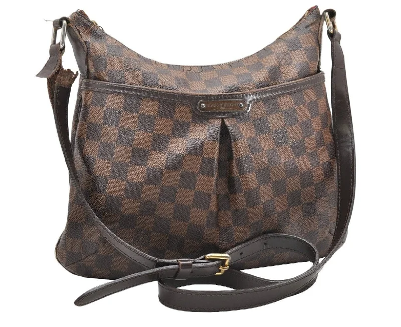 Authentic Louis Vuitton Damier Bloomsbury PM Shoulder Cross Bag N42251 LV 2489K