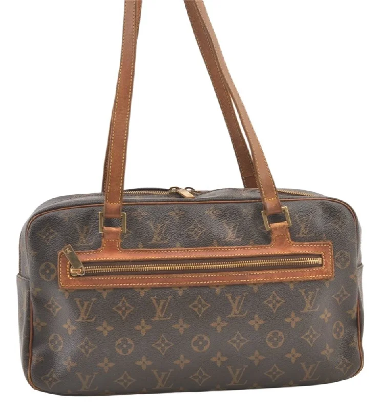 Authentic Louis Vuitton Monogram Cite GM Shoulder Bag M51181 LV 1246K