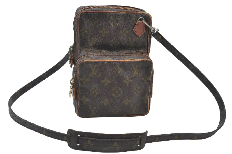 Authentic Louis Vuitton Monogram Amazone Shoulder Cross Body Bag Old Model 3522J