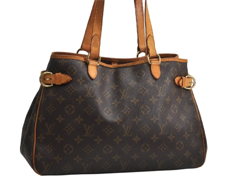 Authentic Louis Vuitton Monogram Batignolles Horizontal Tote Bag M51154 LV 1919K