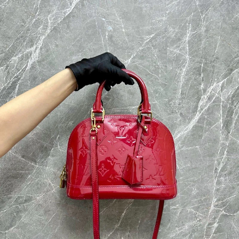 LV Alma BB Red Vernis GHW