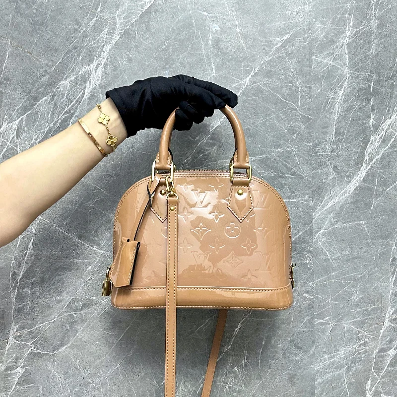 LV Alma BB Vernis Patent Leather Neutral GHW