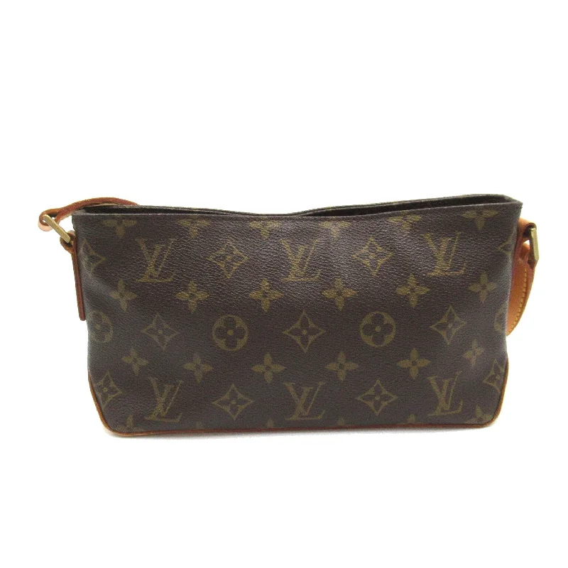 Louis Vuitton Louis Vuitton Trolley Shoulder Bag PVC Coated Canvas Monogram  Brown M51240