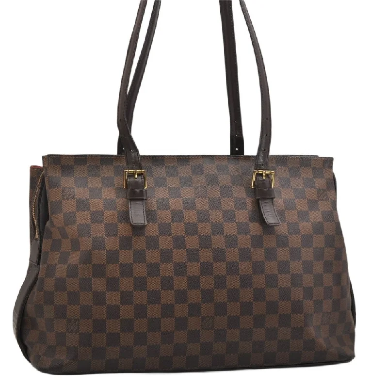 Authentic Louis Vuitton Damier Chelsea Shoulder Tote Bag N51119 LV 1461K