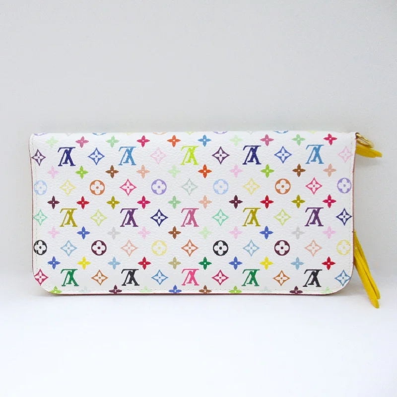 Louis Vuitton Louis Vuitton Portefolio Ansorite Round Long Wallet Round Long Wallet Wallet PVC Coated Canvas Monogram Multicolor  White M93750