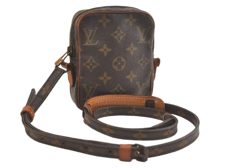 Auth Louis Vuitton Monogram Mini Poche Danube Shoulder Bag M45268 Junk 2430K