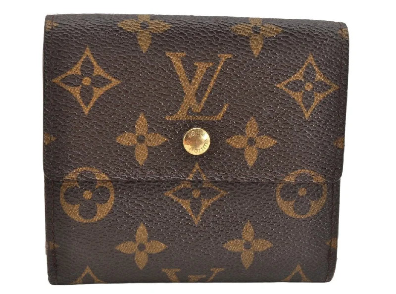 Authentic Louis Vuitton Monogram M61652 Porte Monnaie Billet Carte Credit 1636K