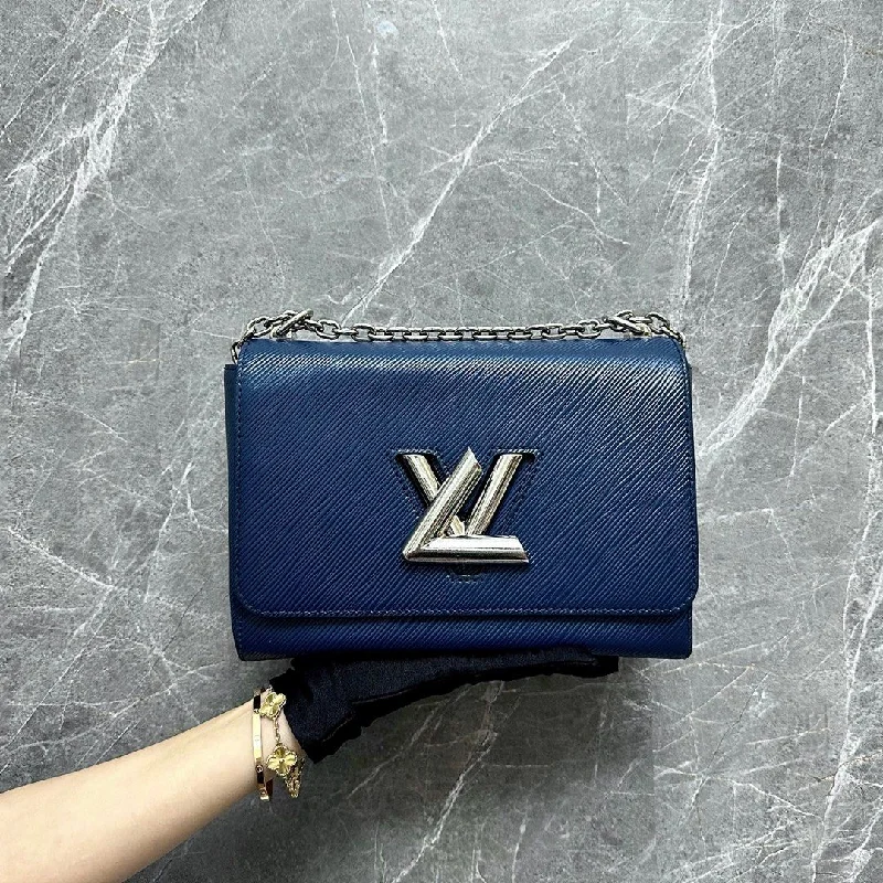 LV Twist MM Epi Leather Dark Blue SHW