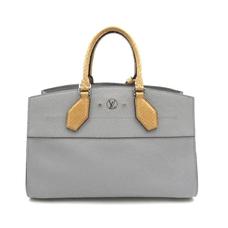 Louis Vuitton Louis Vuitton City Steamer EW 2w Shoulder Bag Leather  Leather  Grey N937