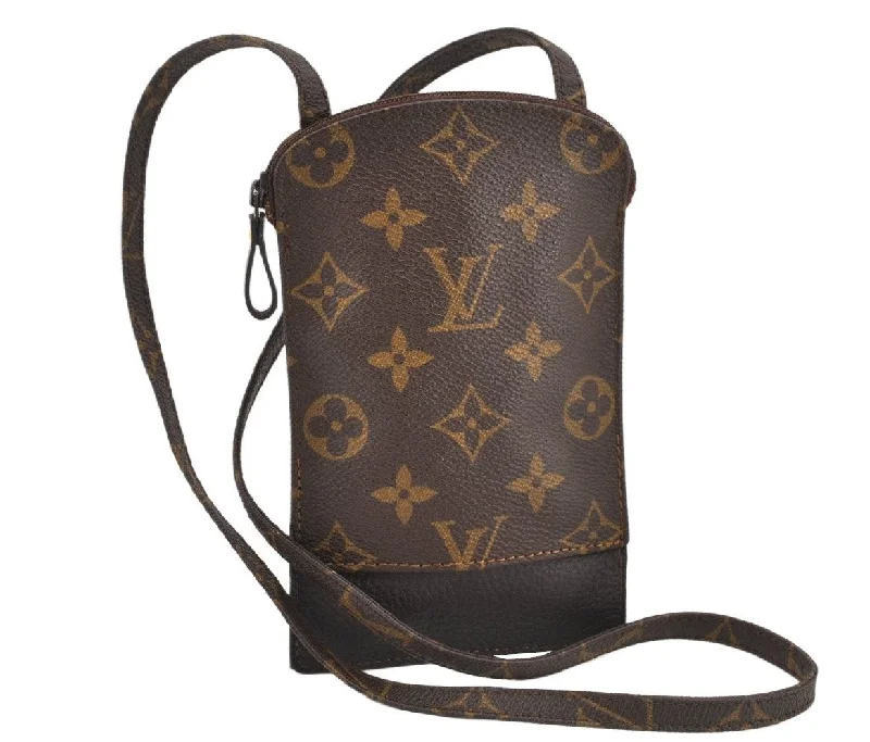 Authentic Louis Vuitton Monogram Pochette Secret M45484 Shoulder Bag Pouch 2462K