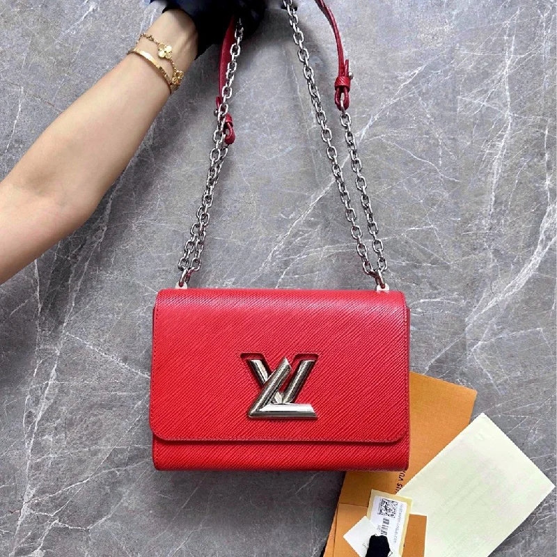 *Receipt* LV Twist MM EPI Leather Red SHW