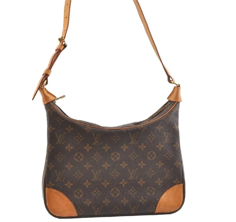 Authentic Louis Vuitton Monogram Boulogne 30 Shoulder Cross Bag M52165 LV 2572K