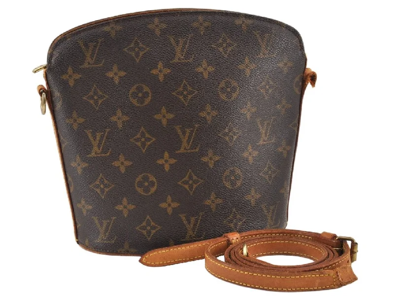 Authentic Louis Vuitton Monogram Drouot Shoulder Cross Body Bag M51290 LV 1710K