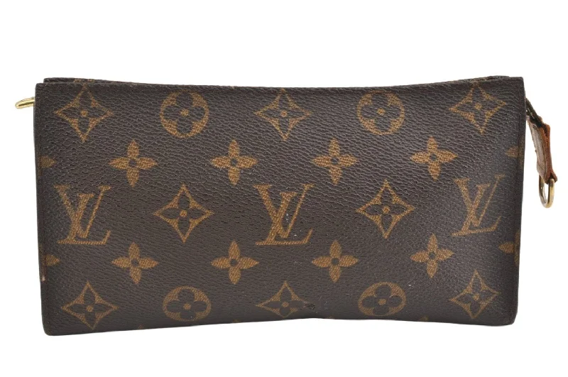 Authentic Louis Vuitton Monogram Pouch For Bucket GM LV Junk 2992K