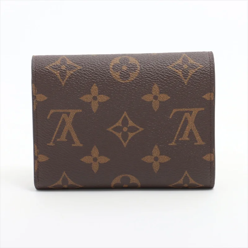 Louis Vuitton Monogram Portefolio Victoria M62472 Brown Compact Wallet