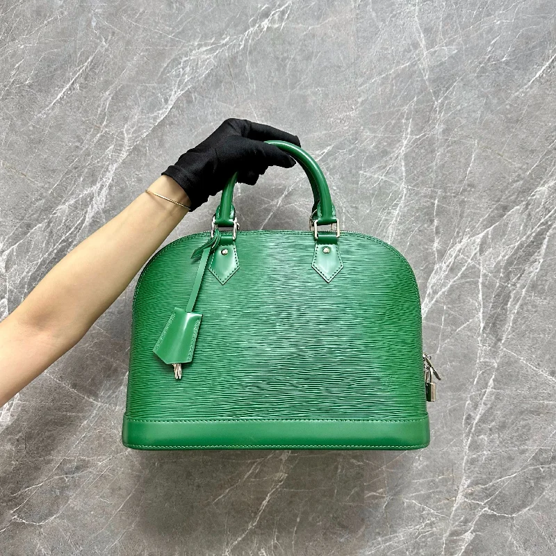 LV Alma PM EPI Leather Green SHW